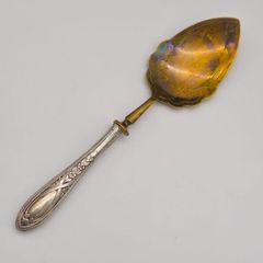 Antique 1800s Silver 800 Dessert Spoon Swiss