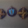 Vintage 2x  Religious Eucharistic Congress Badges 1932 & A 1939 Y.m.c.a. 4th Pilgrimage To Lourdes  Medal Image 4