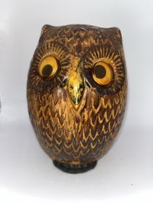 Vintage 1960s Dendan Ware Owl Money Box