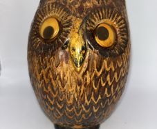 Vintage 1960s Dendan Ware Owl Money Box