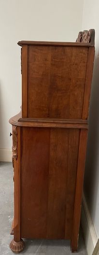 Ornate Wooden Tallboy, Highboy Storage Cabinet, 150cm