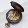 Vintage Gun Metal  Pocket Watch Image 6