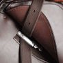 Horse Riding Saddle Set 17.5" Real Leather Brown 12 cm 5-in-1 Image 2