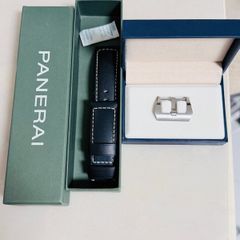 Panerai blue leather strap with buckle