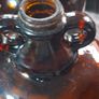 3 Large Vintage Amber Glass Double Handle Demijohn with Lids PRICE IS FOR 1 ONLY , Postage available or Collection Image 10