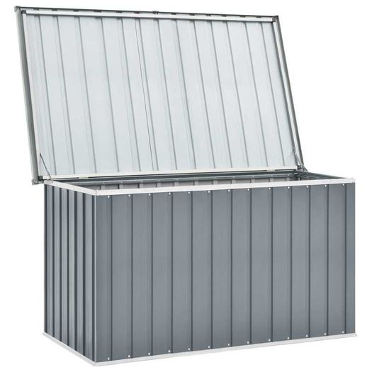 vidaXL Garden Storage Box Grey 149x99x93 cm