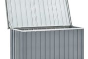 vidaXL Garden Storage Box Grey 149x99x93 cm