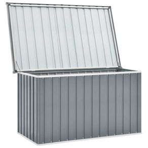 vidaXL Garden Storage Box Grey 149x99x93 cm