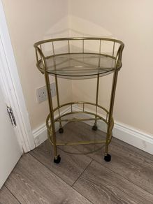 Gold bar cart