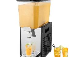 Commercial Beverage Dispenser, 18 L Juice Dispenser, 300W 304 Stainless Steel Food Grade Ice Tea Drink Machine
