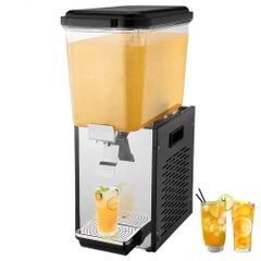 Commercial Beverage Dispenser, 18 L Juice Dispenser, 300W 304 Stainless Steel Food Grade Ice Tea Drink Machine