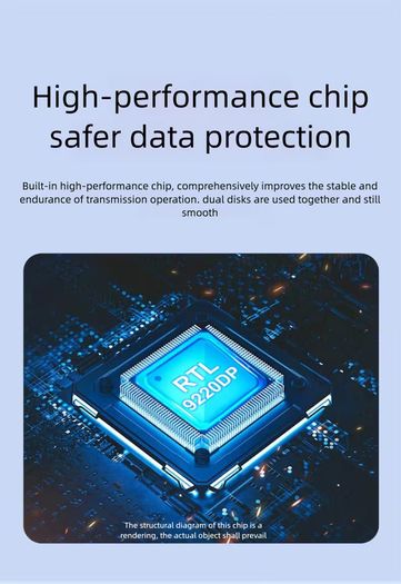 USB3. 2 Dual Disk NVME/SATA Dual Protocol Hard Drive Enclosure, Basic Offline Cloning and Copying Machine, Convenient External Storage, Quick Switching, Office Assistant, Suitable as a Gift, Data Cloning Machine, Fast File Transfer, Stylish Storage