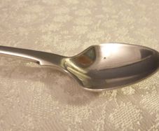 Antique Edwardian Solid Silver Grapefruit Spoon, London 1904, John, Henry & Charles Lias