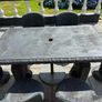 Solid Concrete Garden Dining Set Image 7
