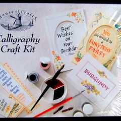 Brand New Sealed House of Crafts Calligraphy Kit