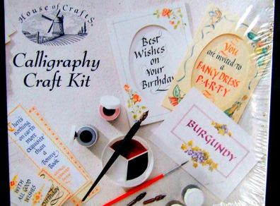 Brand New Sealed House of Crafts Calligraphy Kit