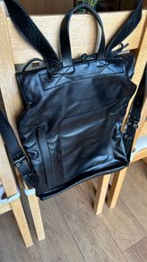 Leather backpack