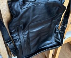 Leather backpack
