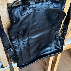 Leather backpack