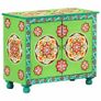 Hand Painted Sideboard Multicolour 70x35x60 cm Solid Mango Wood Image 10