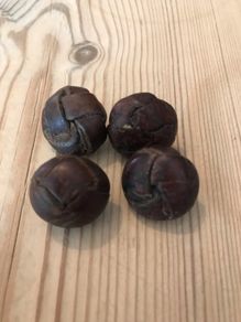 Vintage leather buttons
