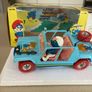 Smurf Lamborghini Cheetah scale 1/24 Rare Burago Image 2