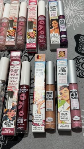 The balm new plump your pucker plumping lipgloss full size genuine