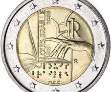 Italy 2 Euro Commemorative Coin 2009 - Louis Braille. Uncirculated.