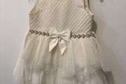 Cream occasion baby dress size 2 years