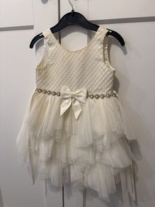 Cream occasion baby dress size 2 years