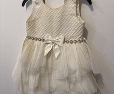 Cream occasion baby dress size 2 years