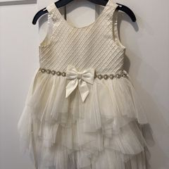 Cream occasion baby dress size 2 years