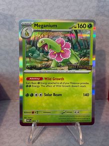 pokemon card  meganium staff promo