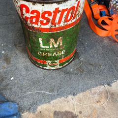 Old castrol grease tin