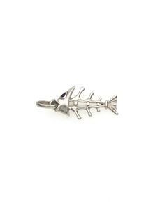 Vintage 925 Sterling Silver Fishbone Pendant