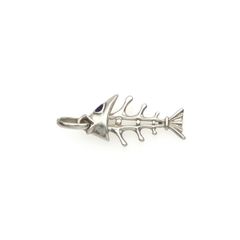 Vintage 925 Sterling Silver Fishbone Pendant