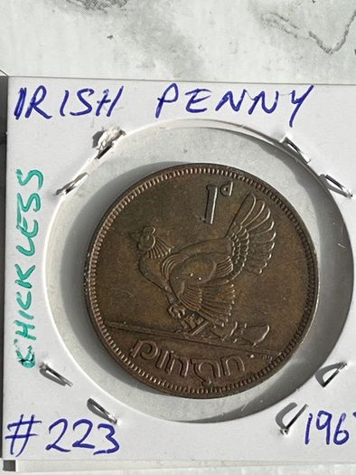1968 'chickless' Irish Penny - RARE