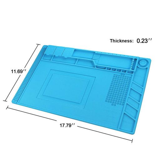 Magnetic Heat Insulation Silicone Pad Desk Mat Maintenance Platform 45x30cm