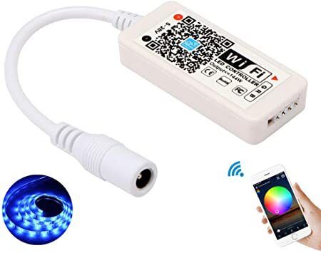 3528 5050 LED Strip Lights RGB WIFI Smart Controller For LED Strips Lights DC 5-28V Phone App Control Dimmer Dimmable Alexa Google