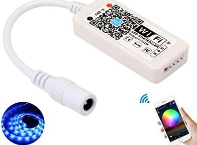 3528 5050 LED Strip Lights RGB WIFI Smart Controller For LED Strips Lights DC 5-28V Phone App Control Dimmer Dimmable Alexa Google