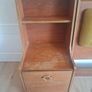 Midcentury headboard and matching lockers Image 3