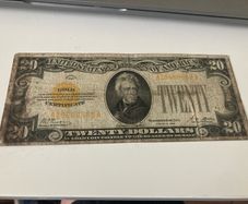 USA 1928 20 Dollars Gold Certificate