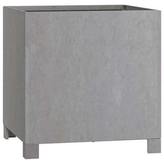 Set of 2 Corten Steel Planters with Legs 40 x 40 x 40 cm