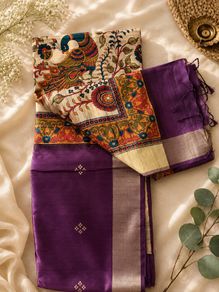 Saree Tassur silk with blouse piece