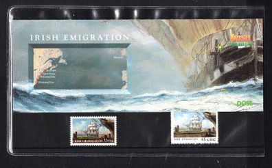 1999 Ireland Ireland - USA Irish Immigration Commemorative Stamp Presentation Pack