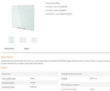 Glass magnetic drywipe board-new