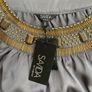 Brand New Savida Grey Bead Satin Dress Size 12 Image 2