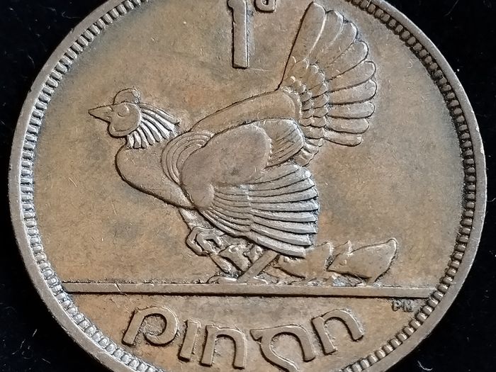 Ireland - 1943 - 1 Penny - Hen - KM.11 - [2738]