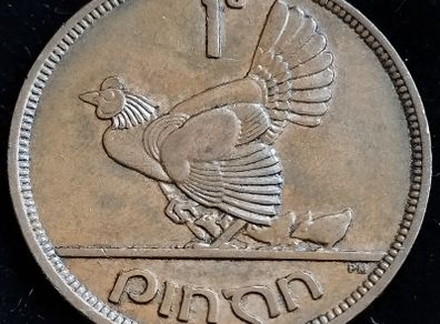 Ireland - 1943 - 1 Penny - Hen - KM.11 - [2738]