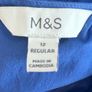 Blue m&s midi dress Image 3